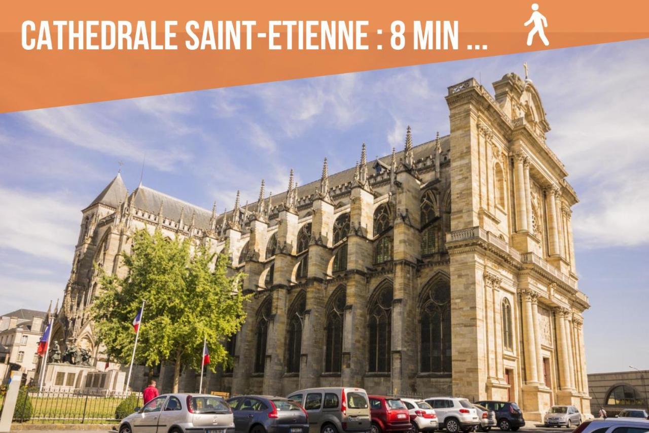 Promenade D'Automne - Netflix & Wifi - Climatisation- Parking Gratuit - Check-In 24H24 - Emplacement Velos - Goodmarning Châlons-en-Champagne Esterno foto