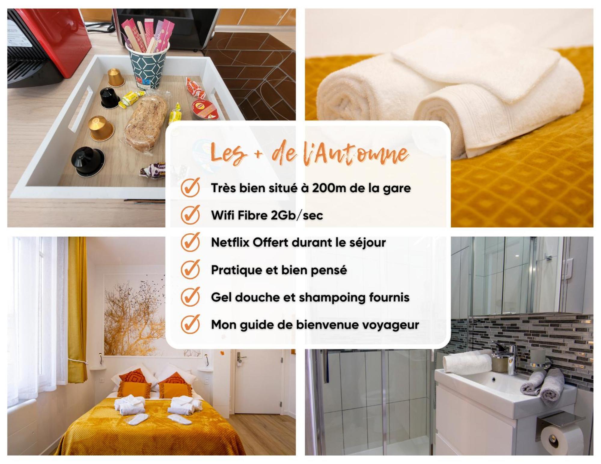 Promenade D'Automne - Netflix & Wifi - Climatisation- Parking Gratuit - Check-In 24H24 - Emplacement Velos - Goodmarning Châlons-en-Champagne Esterno foto